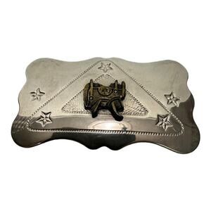 Cattle Branding Symbols Horse Saddle Belt Buckle by Chambers Belt Co.